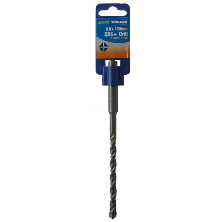 SDS Plus Masonry Drill Bit 8.0mm x 160mm High Performance Toolpak 